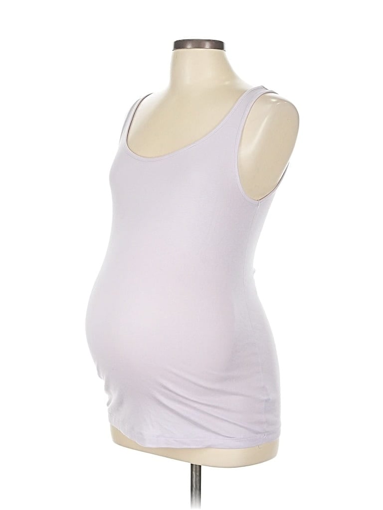 Pre-owned Ingrid & Isabel Tank Top Purple Strapless Neckline Tops