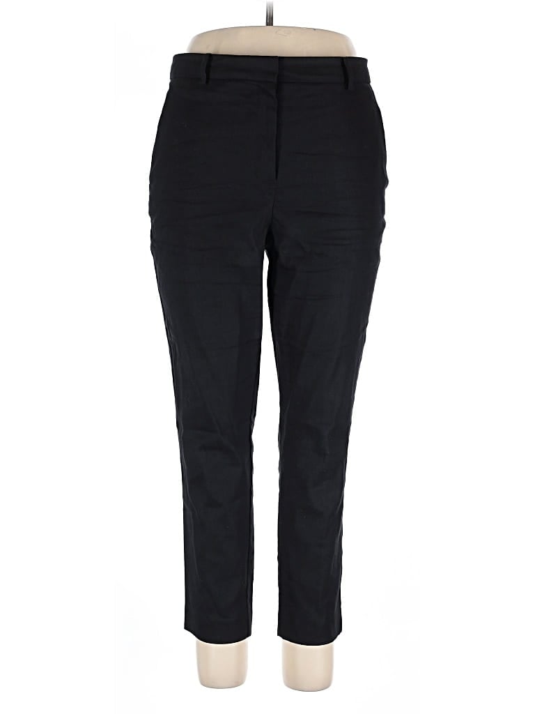 Pre-owned Ann Taylor Linen Pants In Black