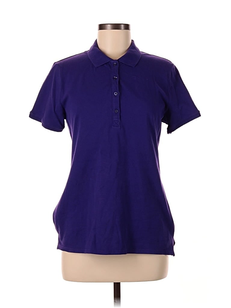 Pre-owned Old Navy Short Sleeve Polo Shirt In Purple