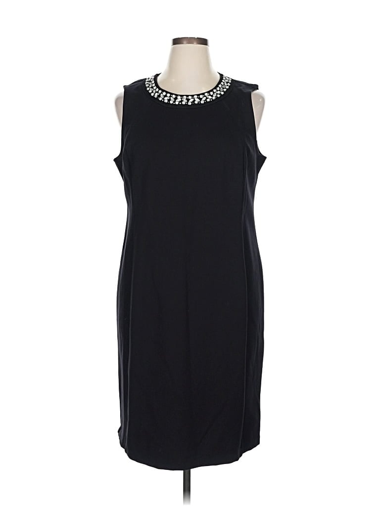 Pre-owned Liz Claiborne Career Cocktail Dress In Black