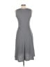 Studio One Solid Gray Casual Dress Size 10 - photo 2