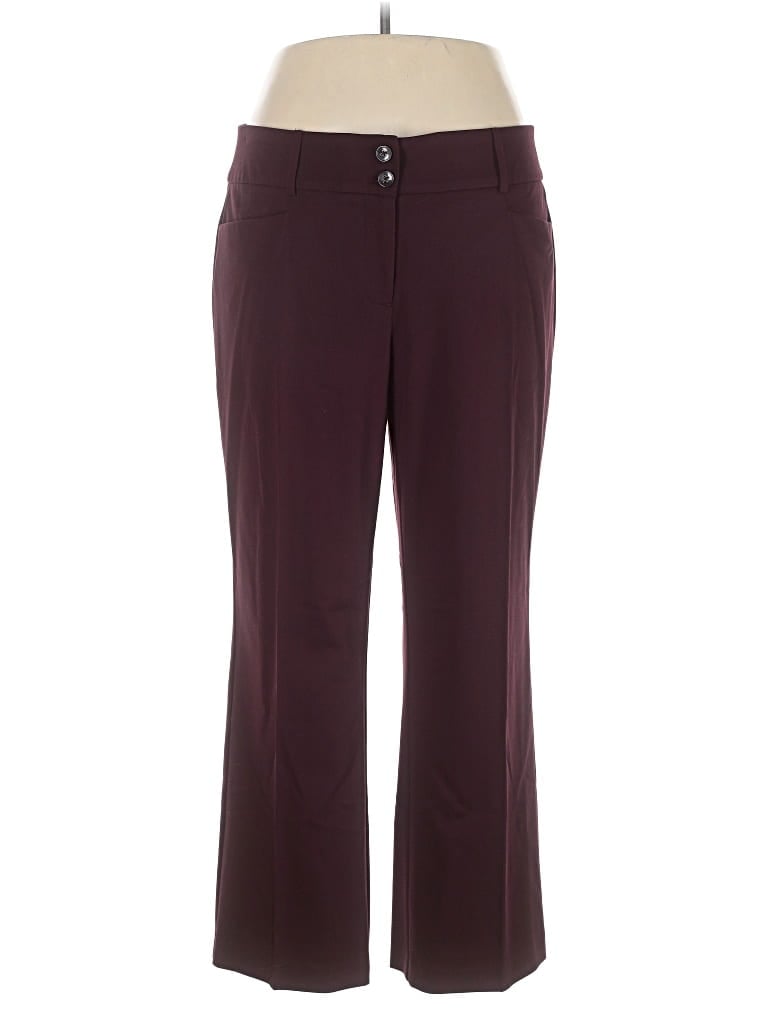 Pre-owned Alfani Dress Pants In Burgundy