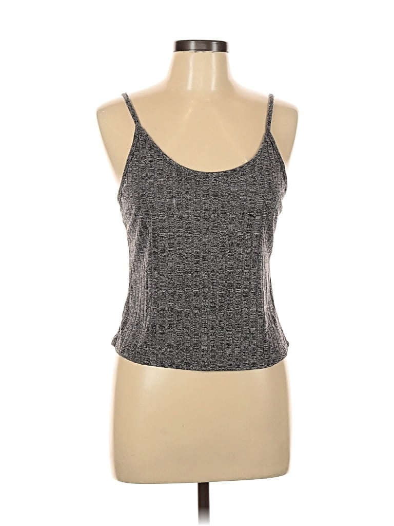 Pre-owned Unbranded Tank Top Gray Halter Neckline Tops