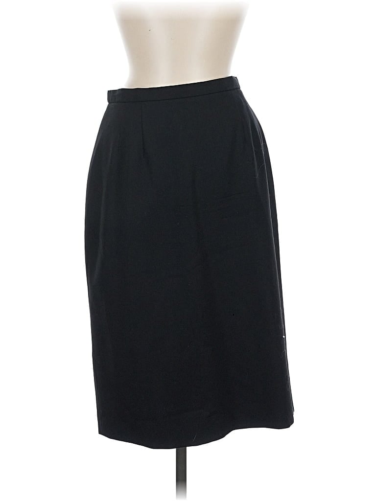 Pre-owned Talbots Wool Skirt In Black