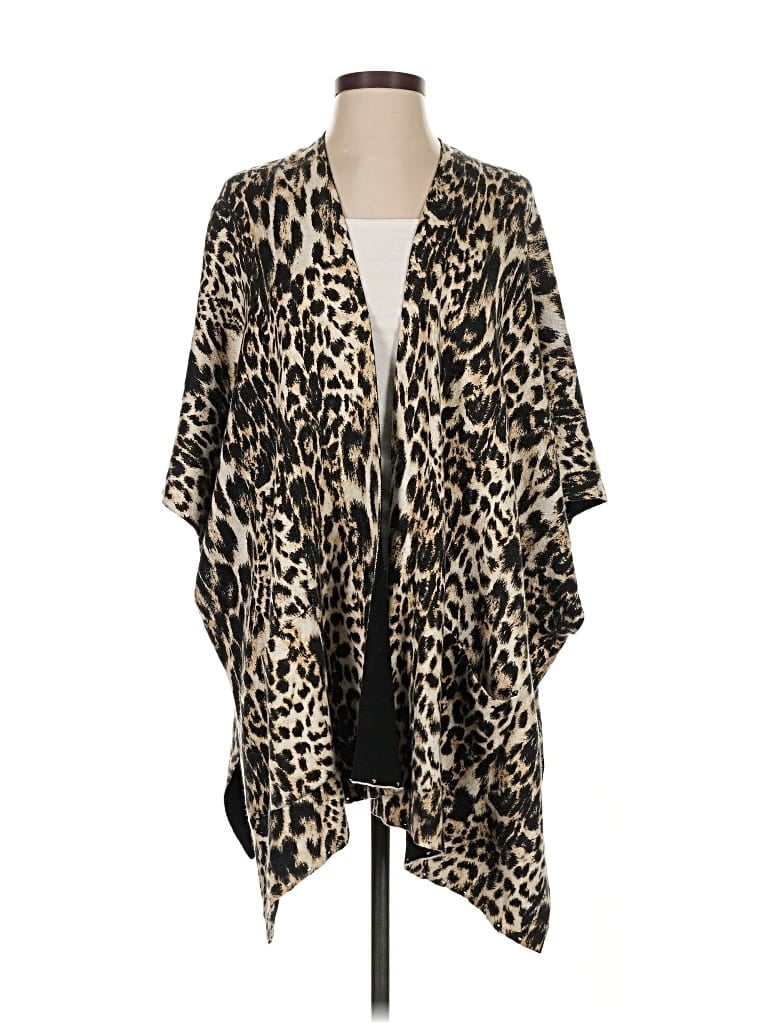 Pre-owned Chico's Poncho In Brown