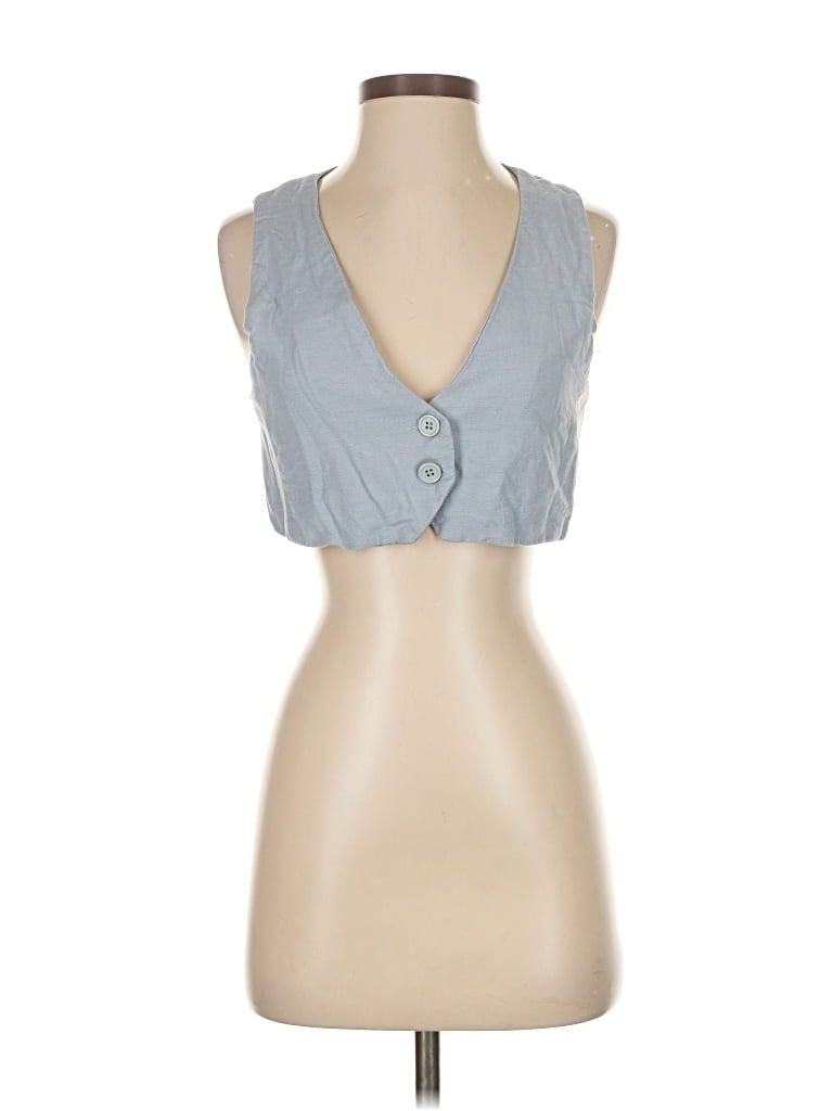 Pre-owned La Hearts Vest In Gray