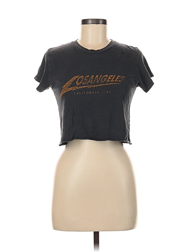 Pre-owned Brandy Melville Short Sleeve T-shirt In Black