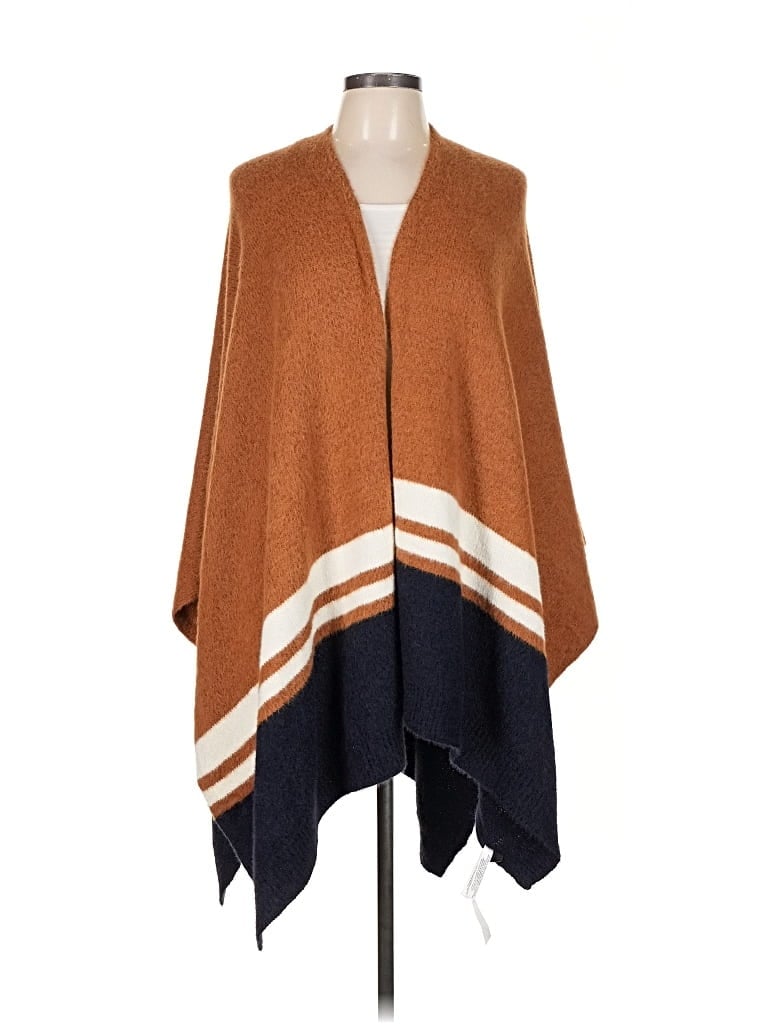 Pre-owned Talbots Poncho In Brown