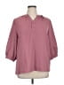Unbranded 100% Polyester Pink 3/4 Sleeve Blouse Size XL - photo 1