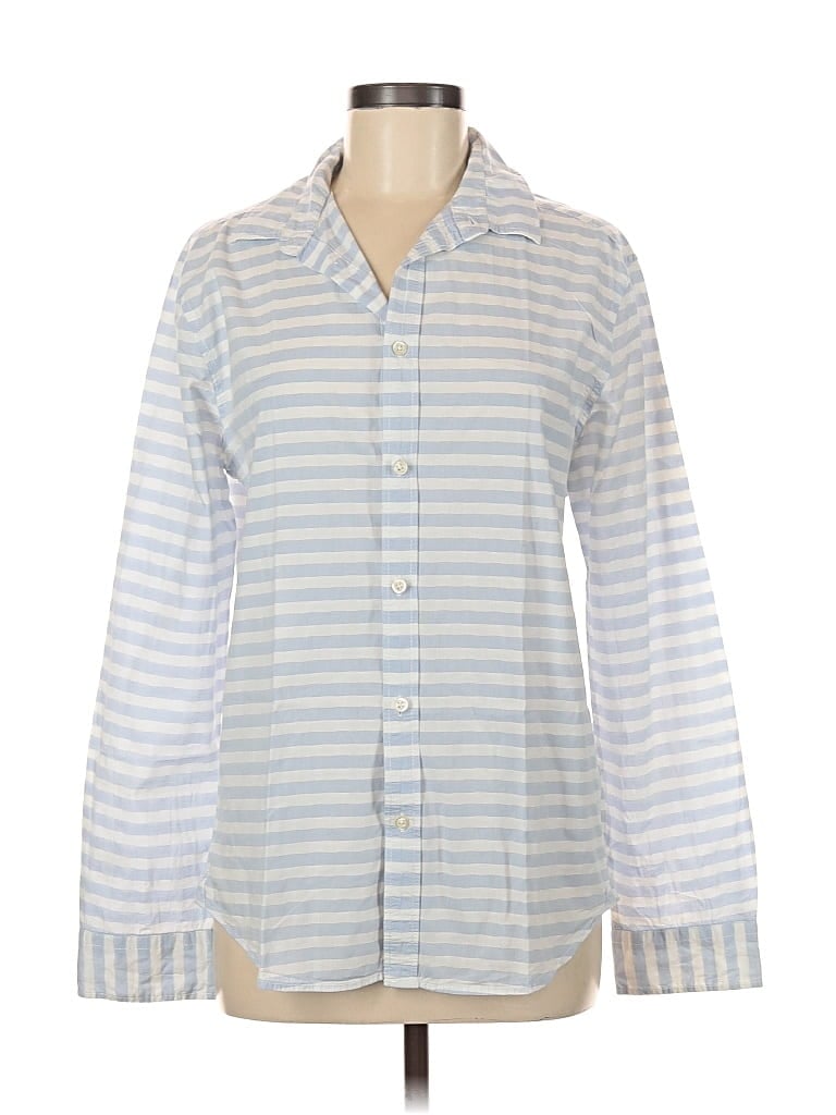 Pre-owned Jack & Jones Long Sleeve Button Down Shirt In Gray