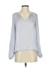 Banana Republic 100% Polyester Gray Long Sleeve Blouse Size XS - photo 1