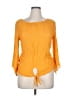 AGB Orange 3/4 Sleeve Blouse Size XL (petite) - photo 1