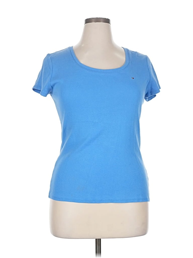 Pre-owned Tommy Hilfiger Short Sleeve T-shirt In Blue