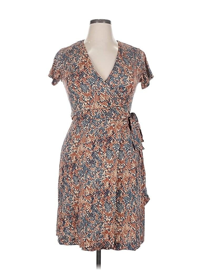 Pre-owned Diane Von Furstenberg Cocktail Dress In Brown