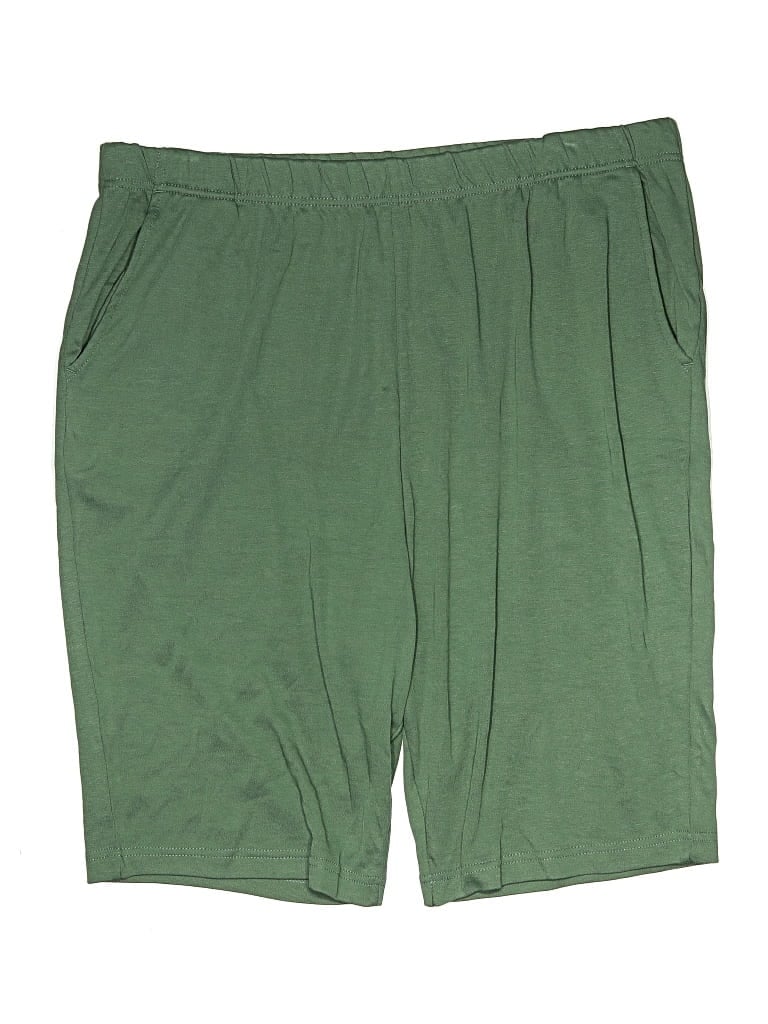 Pre-owned Woman Within Athletic Shorts In Green