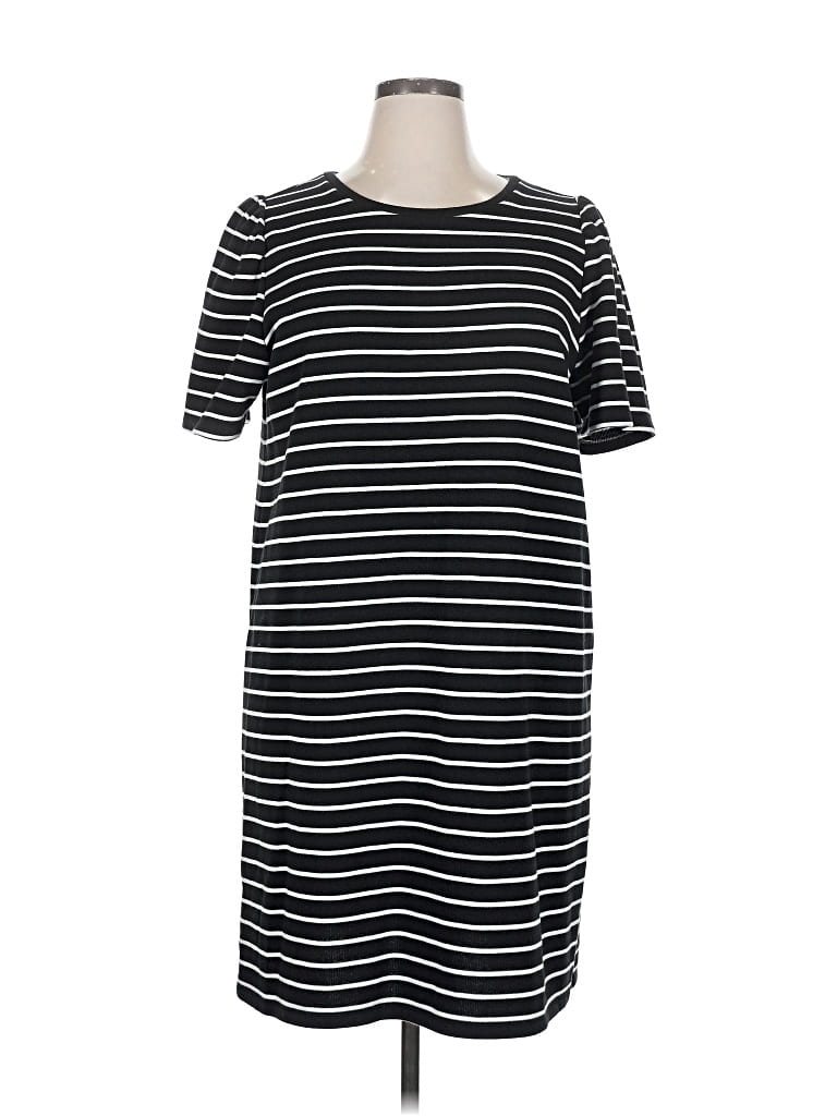 Pre-owned Ann Taylor Loft Outlet Casual Dress In Black