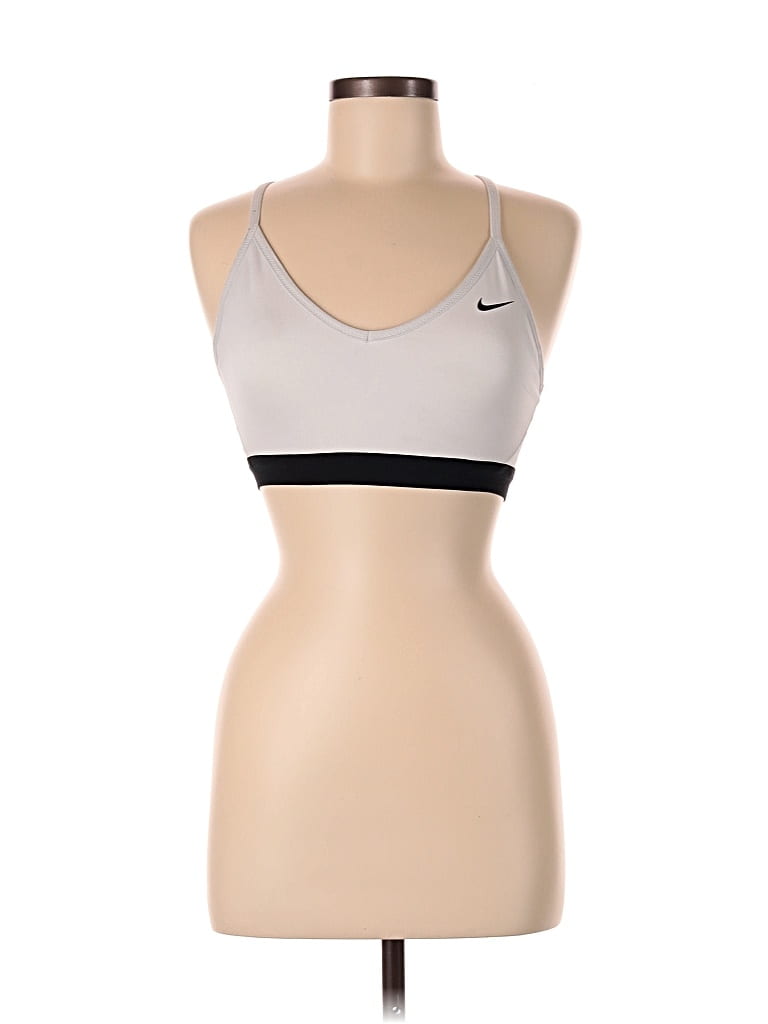Pre-owned Nike Sports Bra In Silver