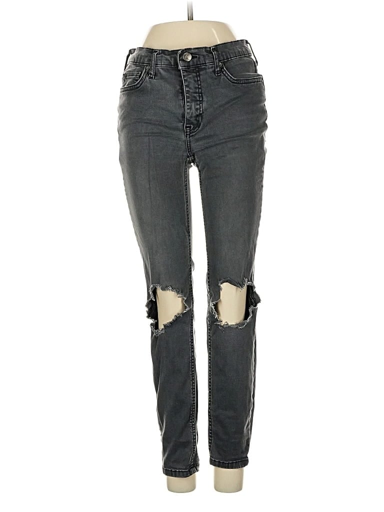Pre-owned Free People Jeans In Gray