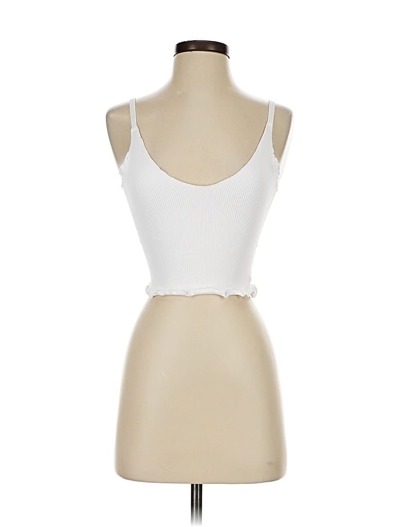 Pre-owned Sunzel Tank Top White Sweetheart Neckline Tops