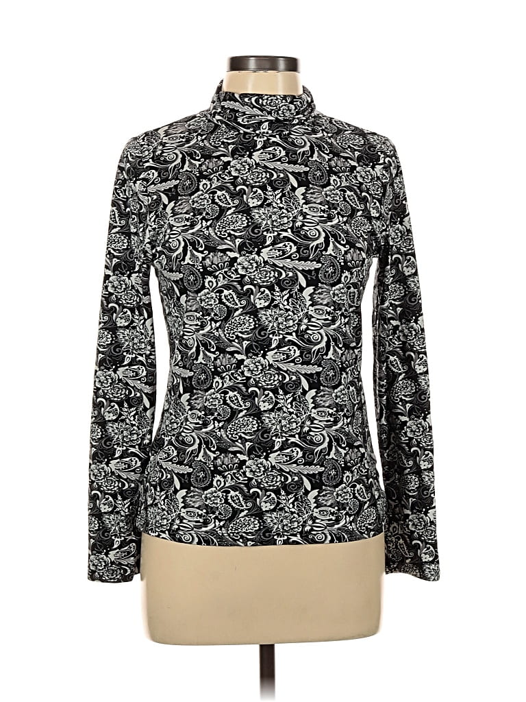 Pre-owned By Design Long Sleeve Blouse In Black