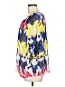 Milly 100% Polyester Blue 3/4 Sleeve Blouse Size L - photo 5
