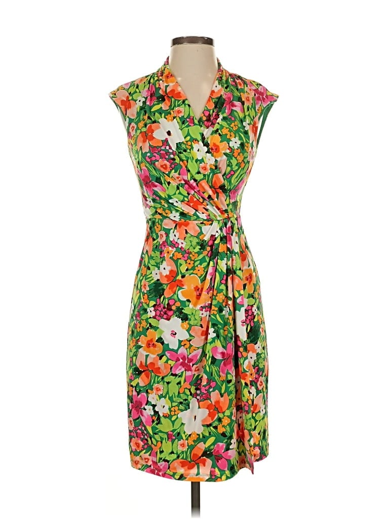 Pre-owned Vince Camuto Casual Dress In Green