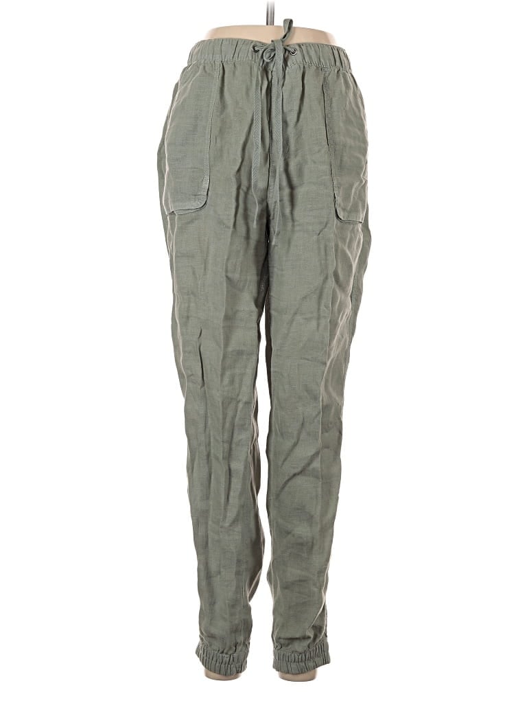 Pre-owned C&c California Linen Pants In Green