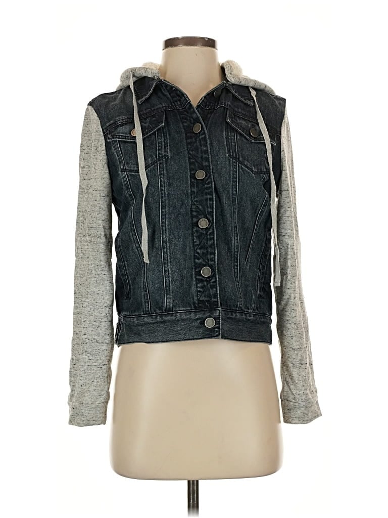 Pre-owned Market & Spruce Denim Vest In Gray