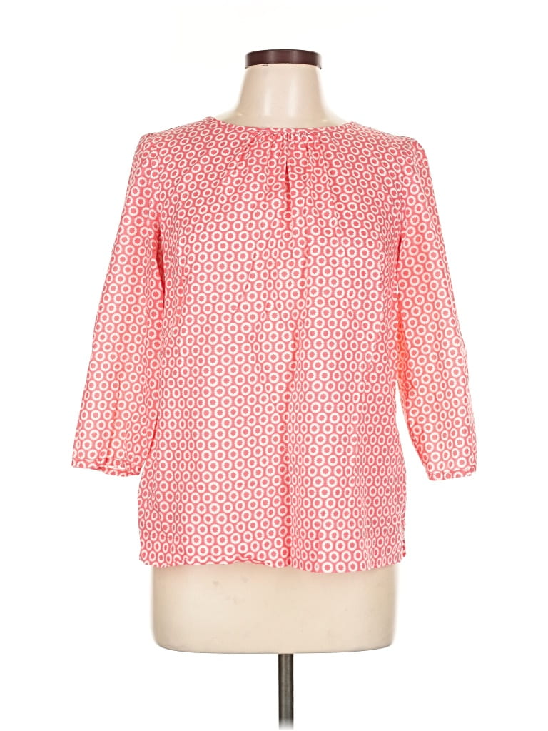 Pre-owned Boden 3/4 Sleeve Blouse In Pink
