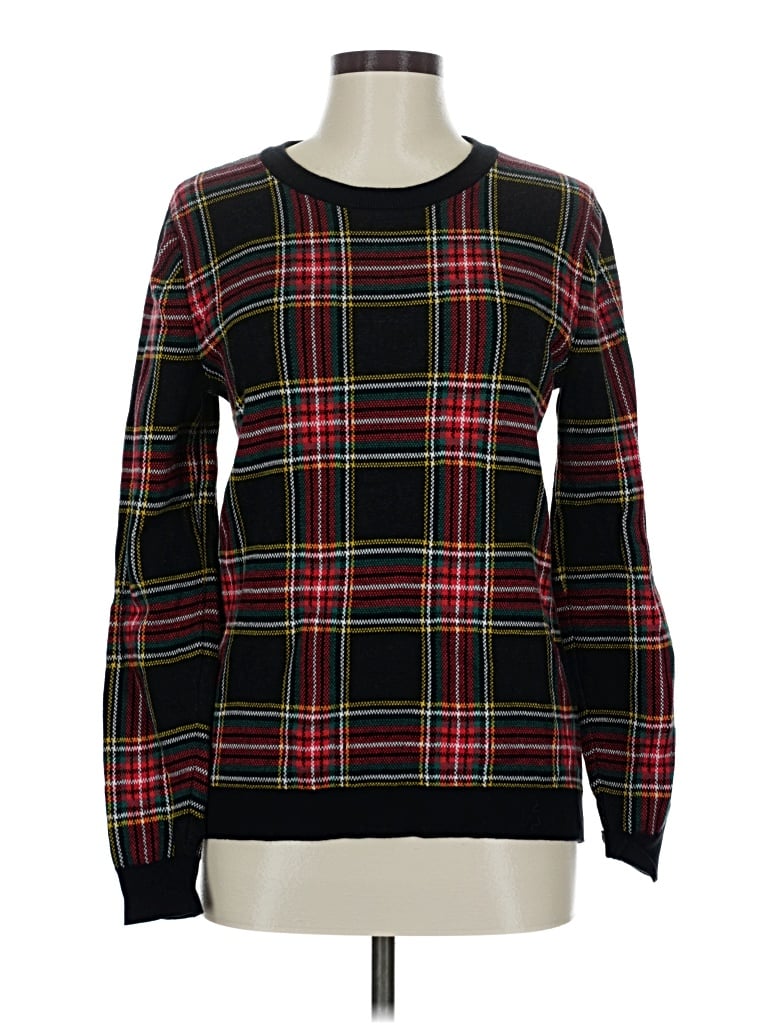 Pre-owned J.crew Factory Store Pullover Sweater In Black