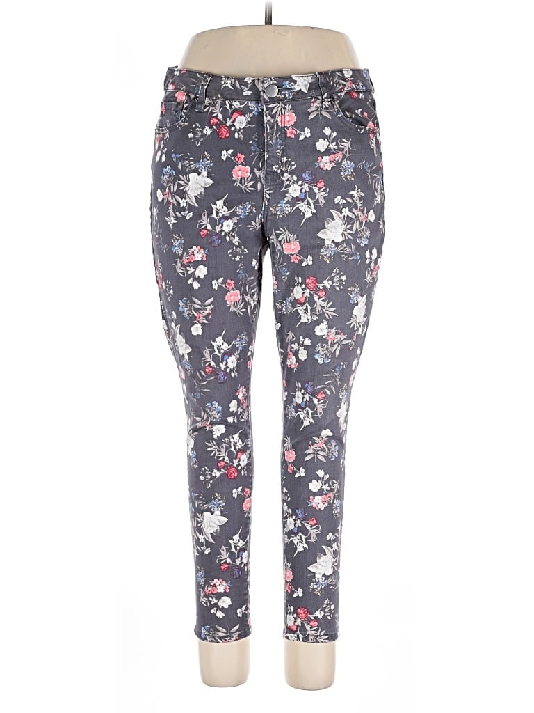 Pre-owned Lane Bryant Jeggings In Gray