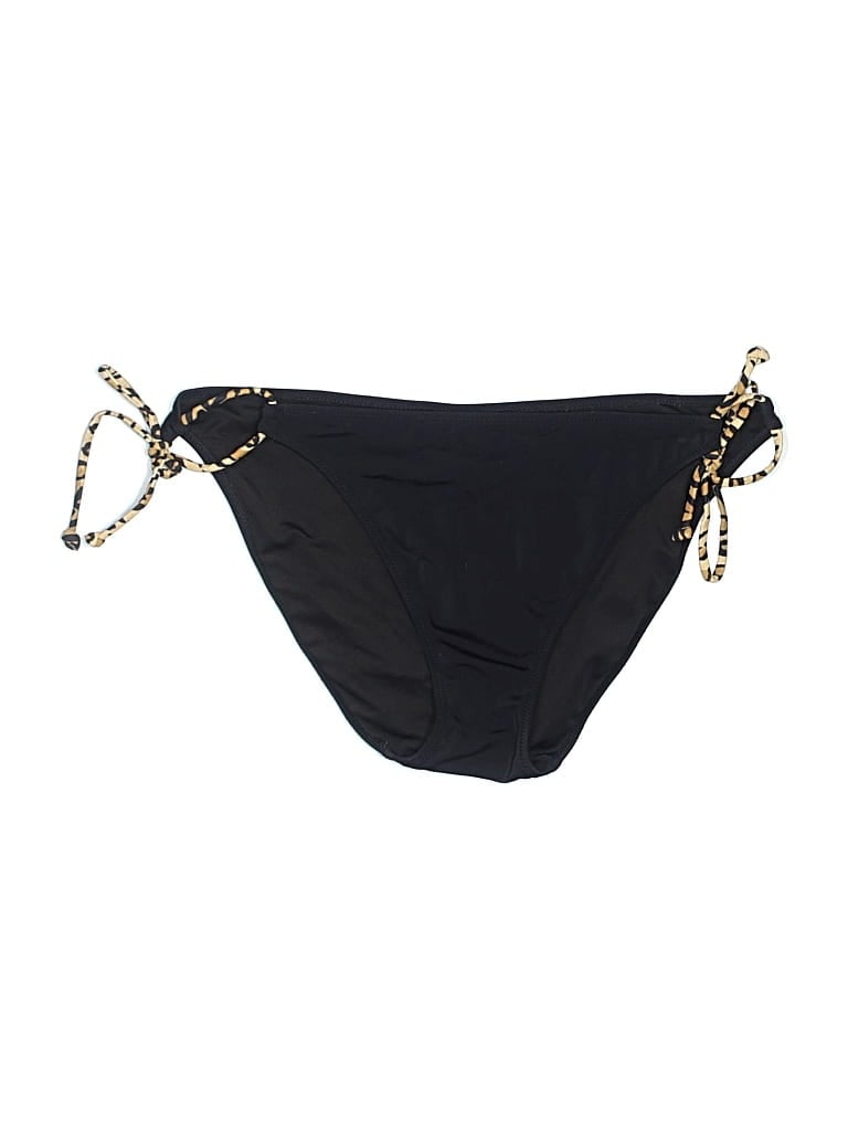 Pre-owned Victoria's Secret Swimsuit Bottoms In Black