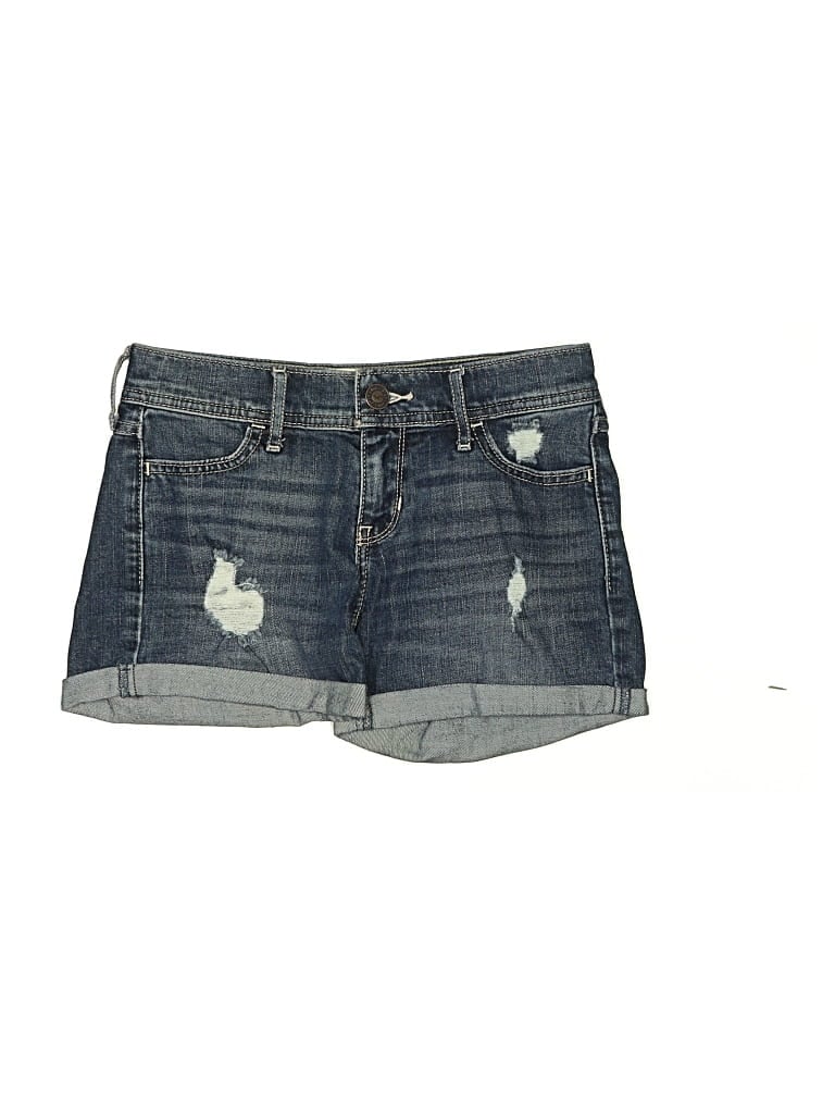Pre-owned Hollister Denim Shorts In Blue