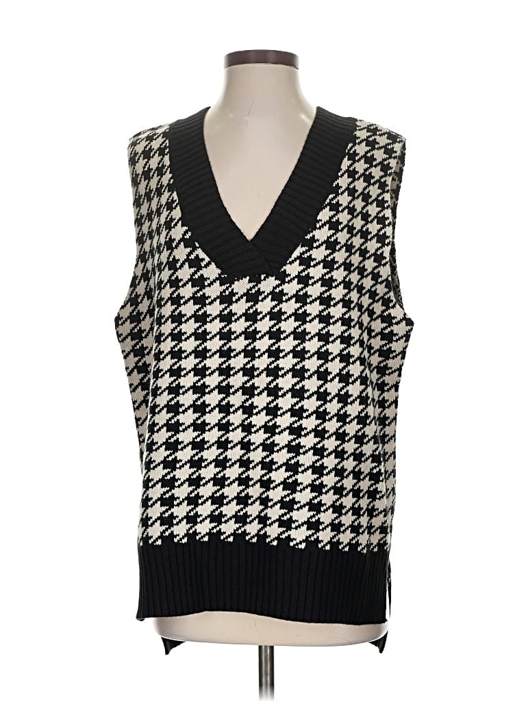 Pre-owned Unbranded Sweater Vest In Black