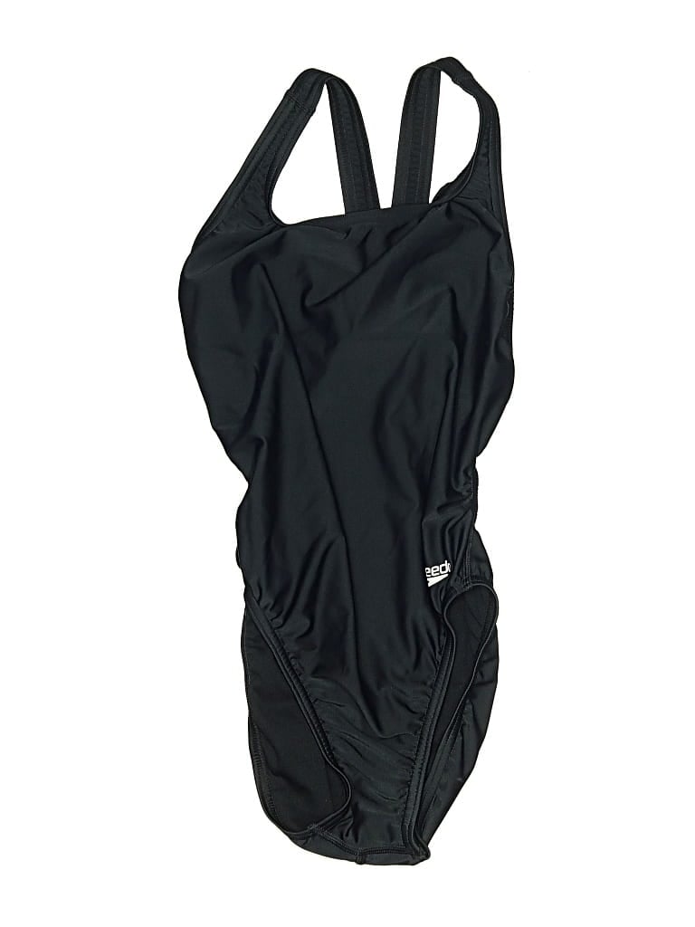 Pre-owned Speedo One Piece Swimsuit In Black