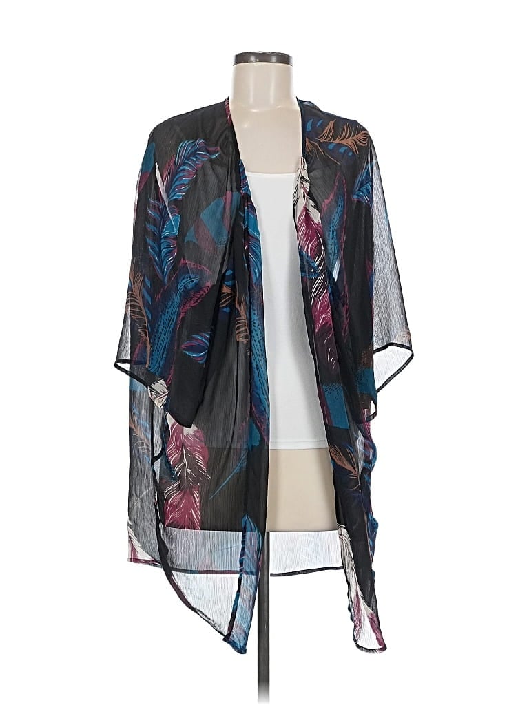 Pre-owned Express Kimono In Black