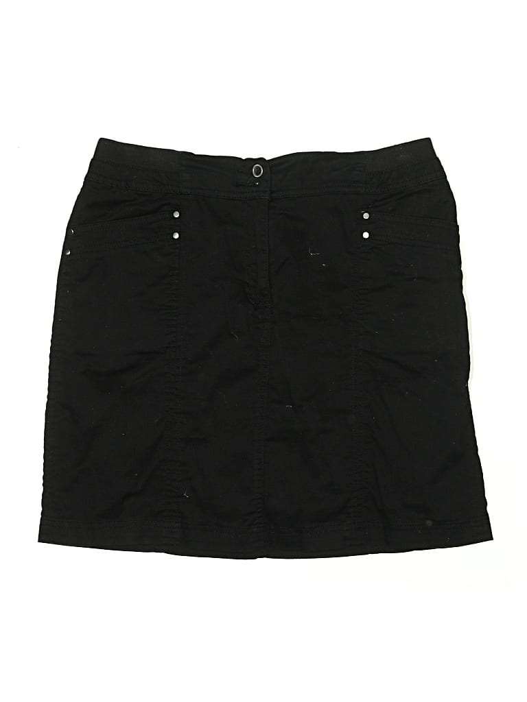 Pre-owned Karen Scott Casual Skirt In Black