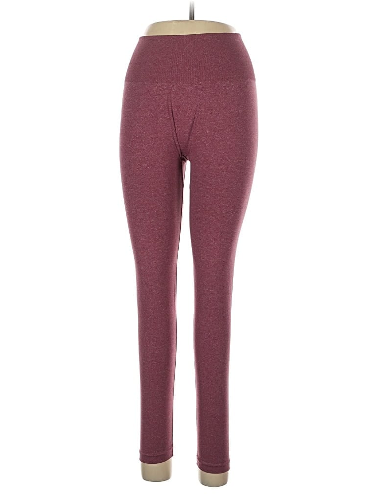 Pre-owned Nvgtn Leggings In Burgundy