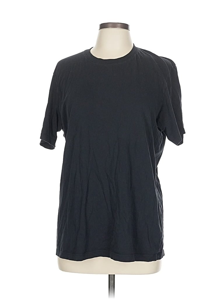 Pre-owned Uniqlo Short Sleeve T-shirt In Black