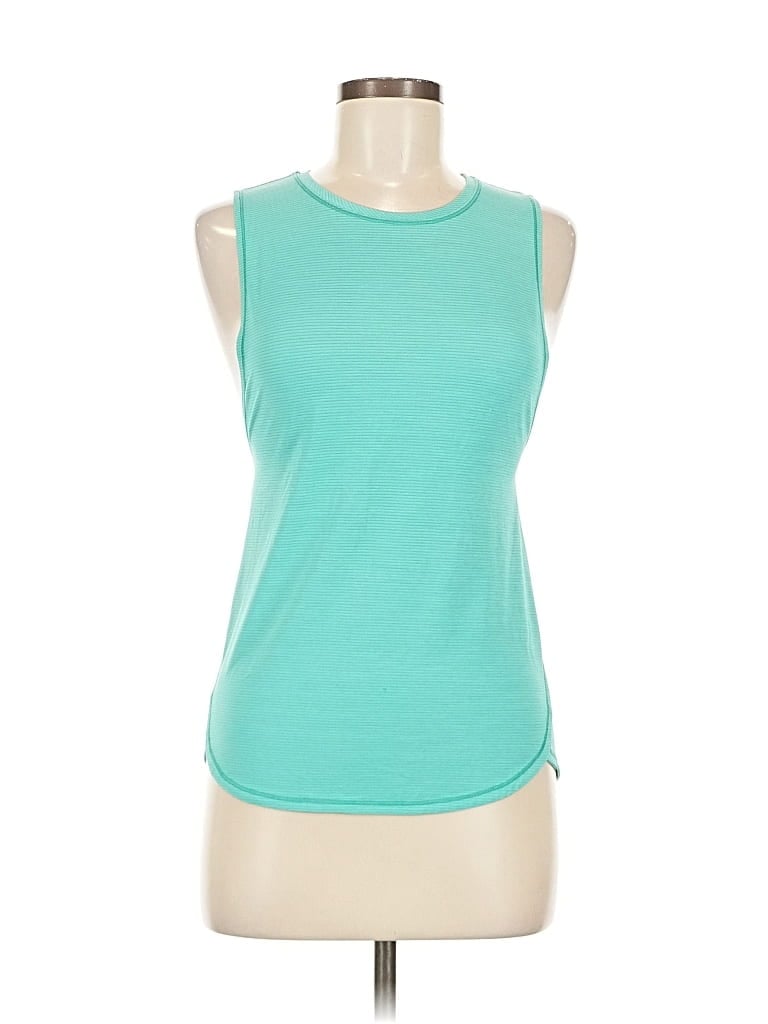 Pre-owned Lululemon Athletica Sleeveless T-shirt In Blue