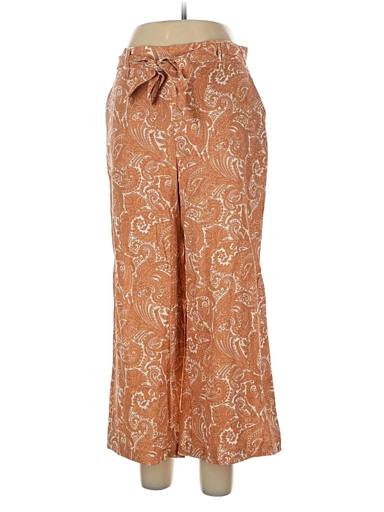 Pre-owned Sigrid Olsen Linen Pants In Brown