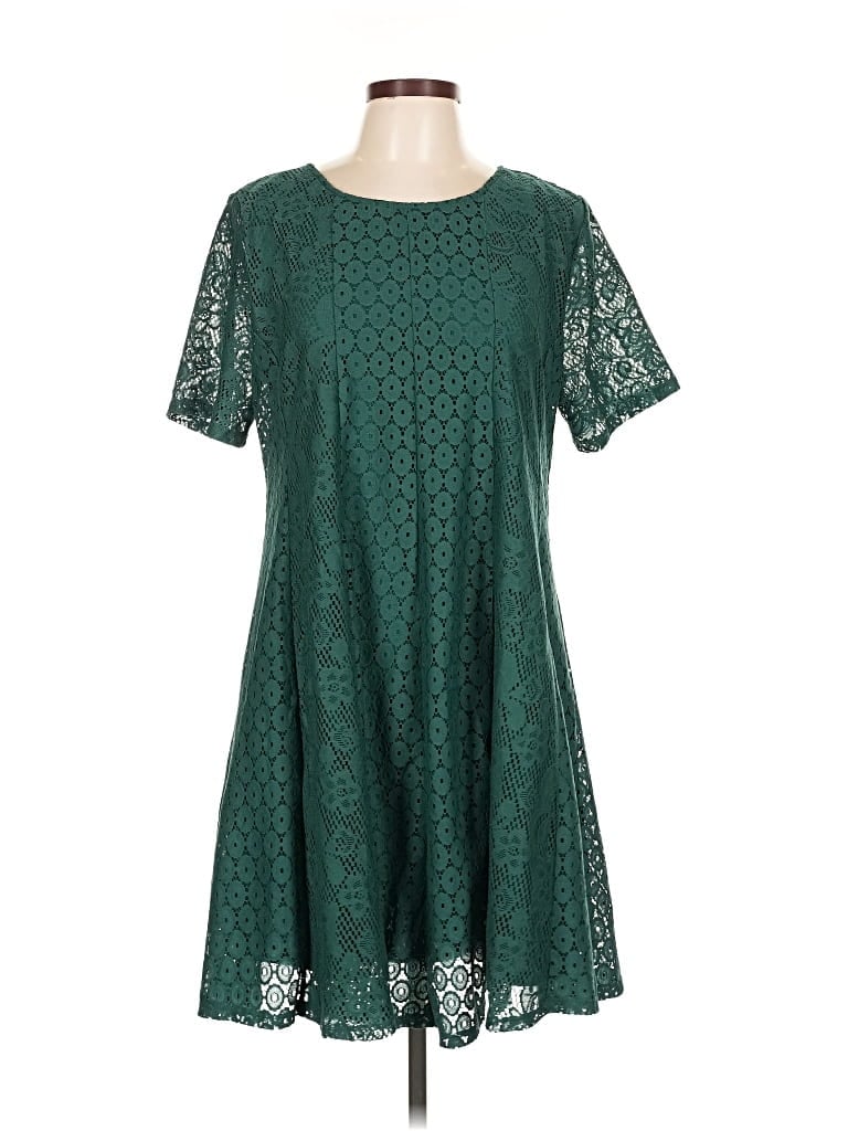Pre-owned Ny Collection Casual Dress In Green