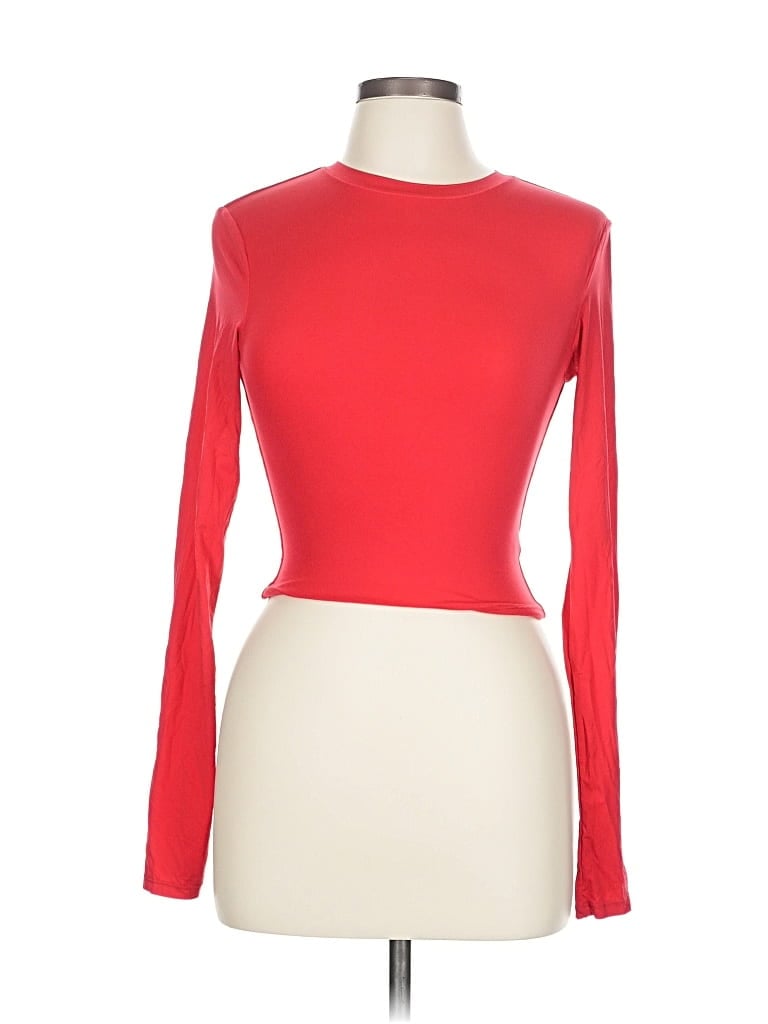 Pre-owned Unbranded Long Sleeve T-shirt In Red