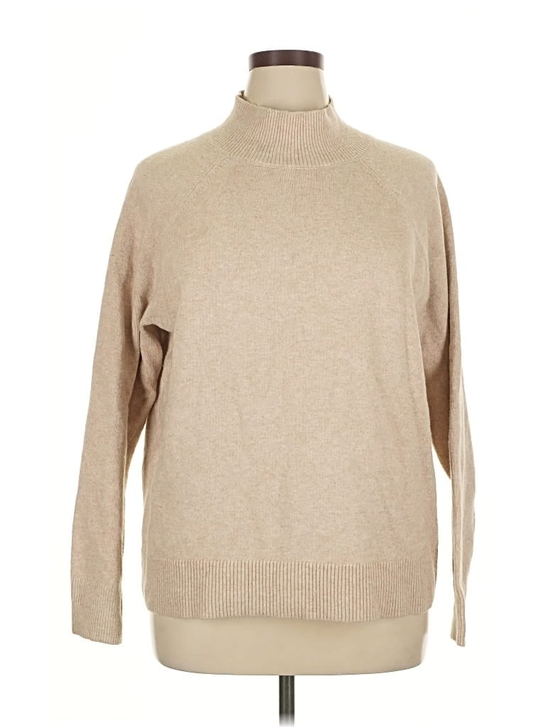 Pre-owned Ann Taylor Loft Turtleneck Sweater In Brown