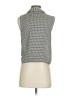 Zara Houndstooth Gray Sleeveless Button-Down Shirt Size S - photo 2