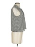 Zara Houndstooth Gray Sleeveless Button-Down Shirt Size S - photo 4