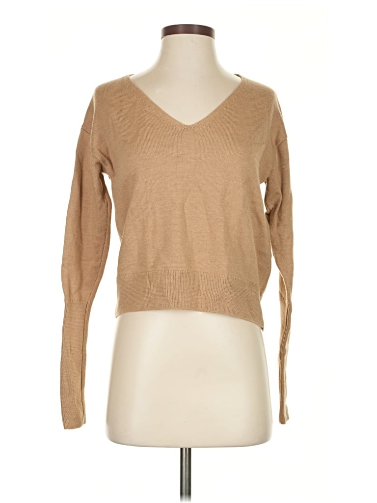Pre-owned Wilfred Wool Pullover Sweater In Brown