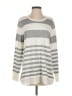 Calvin Klein Stripes Silver White Pullover Sweater Size 5 - photo 1
