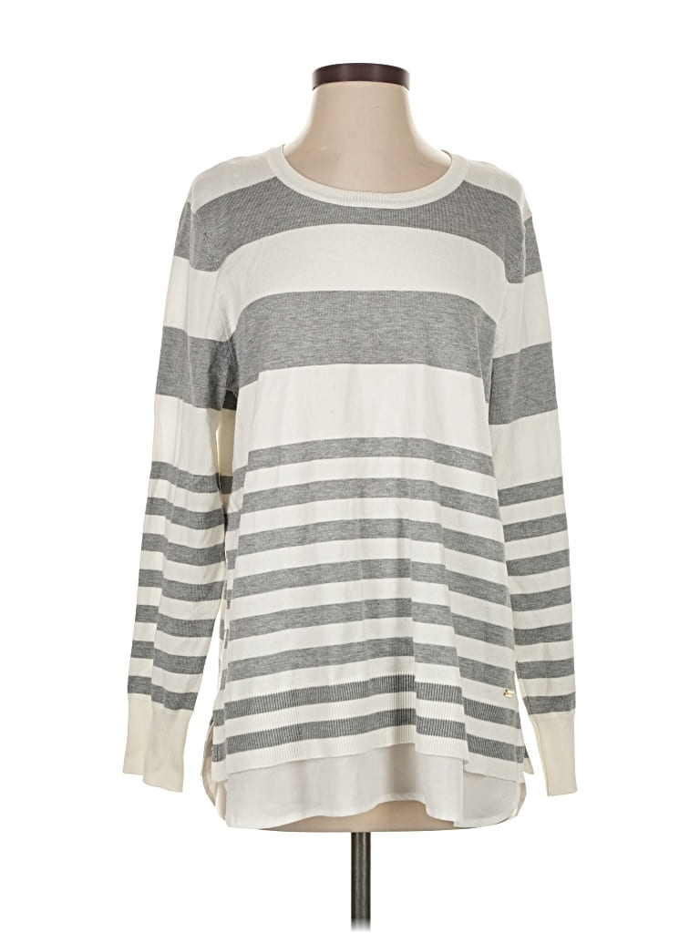 Pre-owned Calvin Klein Pullover Sweater In White