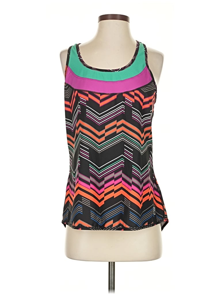 Pre-owned Fila Tank Top Black Strapless Neckline Tops